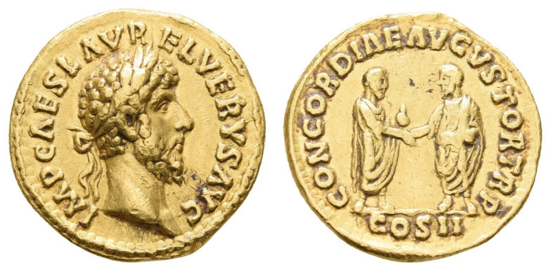 Antike Römer
Münzen Römische Kaiserzeit Lucius Verus, 161, Aureus (7,25 g), Rom...