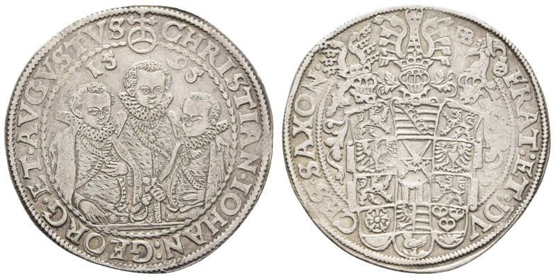 Deutschland bis 1800 Sachsen Albertinische Linie Kurfürstentum
 Taler, 1595, Ch...