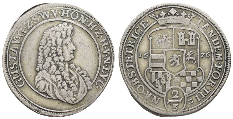 Deutschland bis 1800 Sayn-Wittgenstein-Hohenstein Grafschaft
 2/3 Taler, 1676, ...