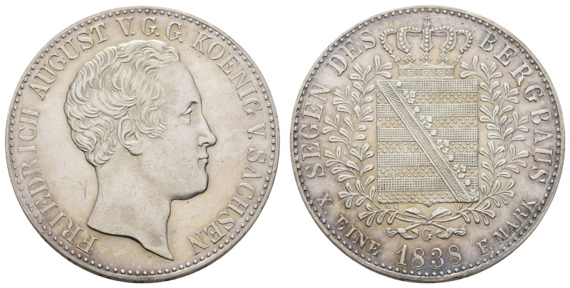 Deutschland 1800-1871 Sachsen
 Taler, 1838, Friedrich August II., AKS 98, J. 75...