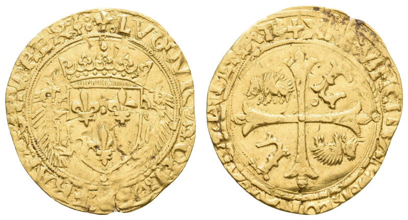 Europa und Übersee Frankreich
 Ecu d'or au porcépic (3,34g), o.J., Louis XII., ...