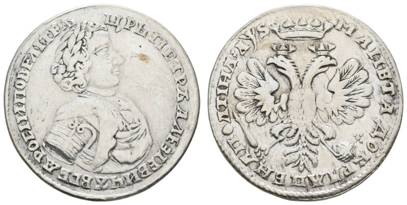 Europa und Übersee Russland Kaiserreich bis 1917
 1/2 Rubel (Poltina), 1706, Pe...