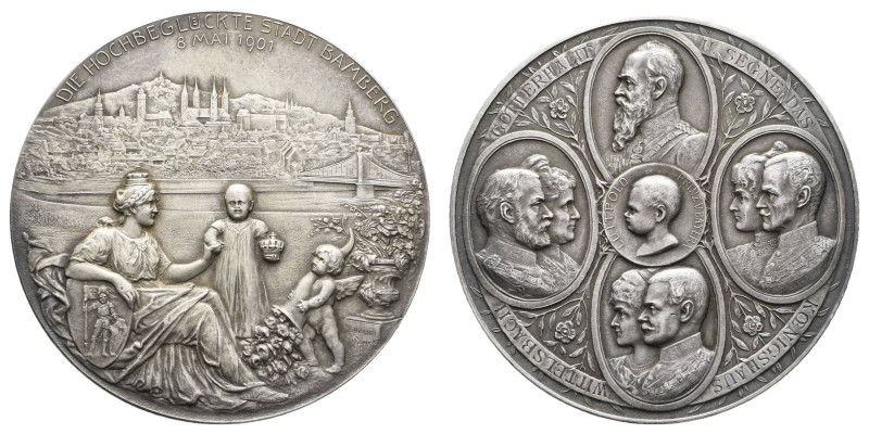 Medaillen Medaillen Deutschland nach 1900
 Bayern, Bamberg, Silbermedaille (Dm....