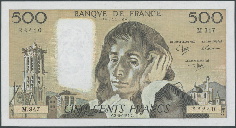 Banknoten Banknoten Europa
 Frankreich, Banque de France, 6 Noten 1977-1991: 10...