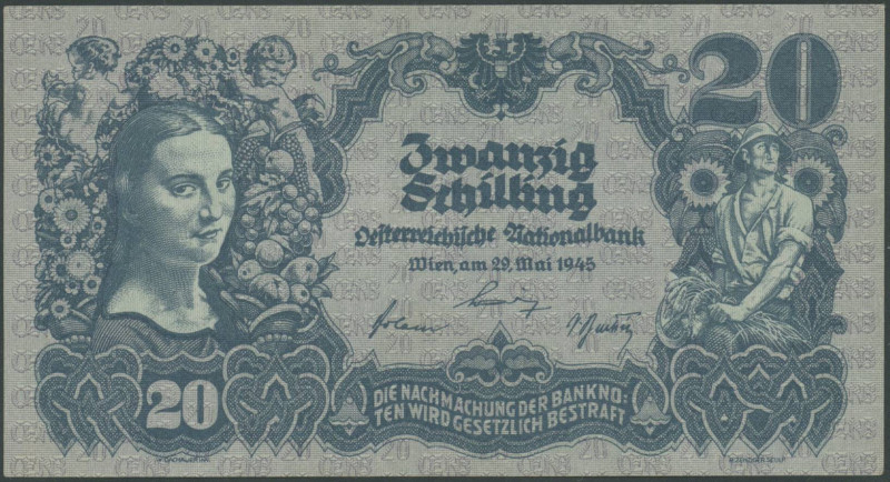 Banknoten Banknoten Europa
 Österreich, II. Republik, 20 Schilling 29.5.1945, K...