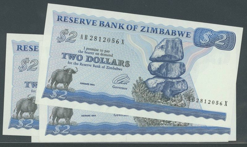 Banknoten Banknoten Afrika und Naher Osten
 Zimbabwe, Reserve Bank of Zimbabwe,...