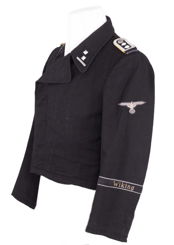 Uniformen 3. Reich und 2. Weltkrieg
 Waffen-SS, Feldbluse/Panzerjacke der schwa...