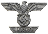 Allg. militärische Auszeichnungen 2. Weltkrieg
 Wiederholungsspange 1939 zum Eisernen Kreuz 1. Klasse 1914, 2. Form, Zink versilbert, OEK 3823/1, Zus...