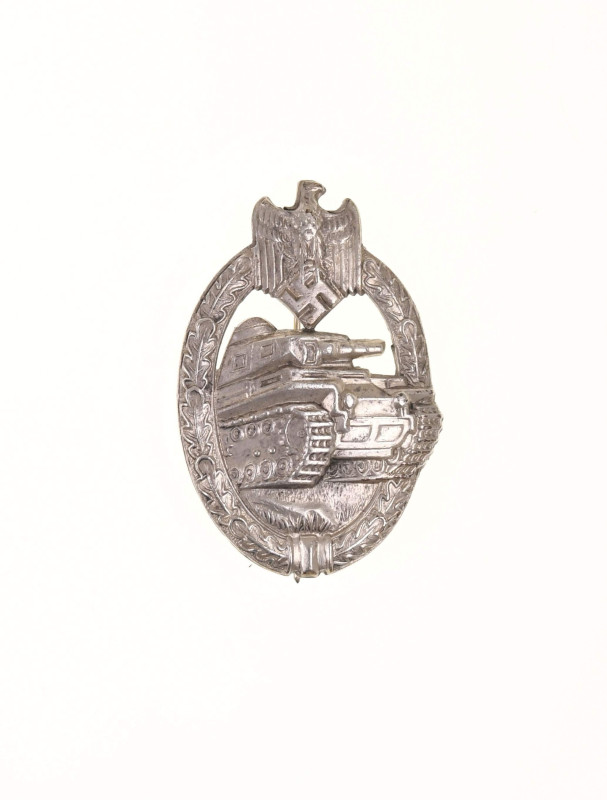 Auszeichnungen Wehrmacht Heer 2. Weltkrieg
 Panzerkampfabzeichen in Silber, rüc...