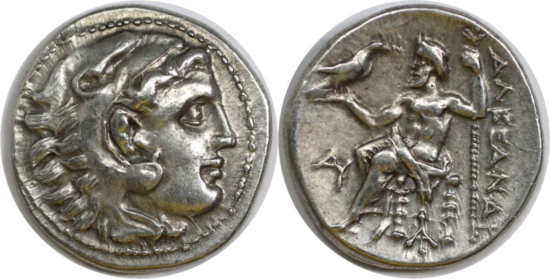 Griechische Münzen, MACEDONIA. Alexander III. „der Große“ (336-323 v. Chr.). Dra...