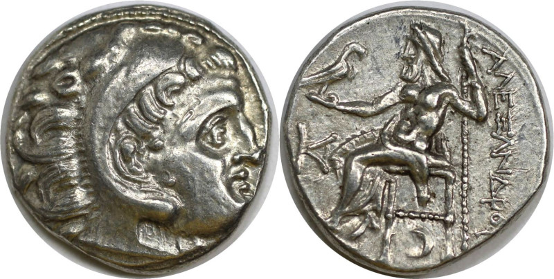 Griechische Münzen, MACEDONIA. Alexander III. „der Große“ (336-323 v. Chr.). Dra...