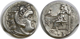 Griechische Münzen, MACEDONIA. Alexander III. „der Große“ (336-323 v. Chr.). Drachme. 4,37 g. 18,4 mm. Stempelglanz