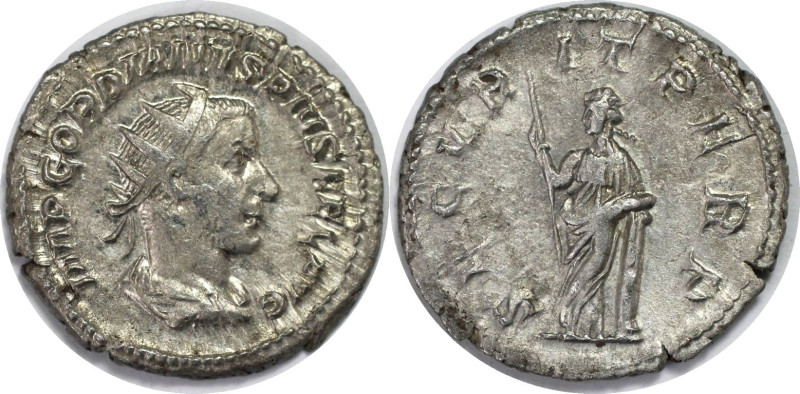 Römische Münzen, MÜNZEN DER RÖMISCHEN KAISERZEIT. Rom. Gordianus III. Antoninian...