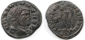 Römische Münzen, MÜNZEN DER RÖMISCHEN KAISERZEIT. Maximinus II. (309-313 n. Chr). 1/4 Follis. (2.44 g. 19.5 mm) Vs.: MAXIMINVS NOB C, Kopf mit Lorbeer...