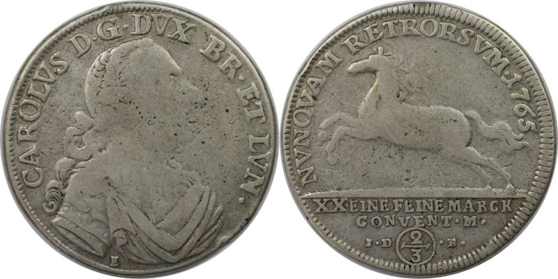 Altdeutsche Münzen und Medaillen, BRAUNSCHWEIG - WOLFENBÜTTEL. Karl I. (1735-178...