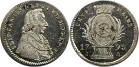 Altdeutsche Münzen und Medaillen, MAINZ. ERZBISTUM. Friedrich Karl Joseph von Erthal (1774-1802). 1 Kreuzer 1795 IA. Stempelglanz
