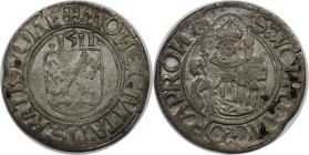 Altdeutsche Münzen und Medaillen, REGENSBURG, STADT. 1/2 Batzen 1511. Schulten 2872. Vorzüglich