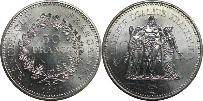 Europäische Münzen und Medaillen, Frankreich / France. Herkulesgruppe. 50 Francs...