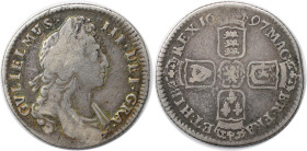 Europäische Münzen und Medaillen, Großbritannien / Vereinigtes Königreich / UK / United Kingdom. William III. (1694-1702). 1 Shilling 1697. Silber. Sc...