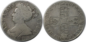 Europäische Münzen und Medaillen, Großbritannien / Vereinigtes Königreich / UK / United Kingdom. Anne (1702-1714). 1 Crown 1708 E. Silber. KM 526.1. S...