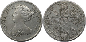 Europäische Münzen und Medaillen, Großbritannien / Vereinigtes Königreich / UK / United Kingdom. Anne (1702-1714). 1/2 Crown 1710. Silber. KM 525.4. S...