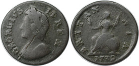 Europäische Münzen und Medaillen, Großbritannien / Vereinigtes Königreich / UK / United Kingdom. George II. (1727-1760). Farthing 1739. Kupfer. KM 572...