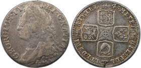 Europäische Münzen und Medaillen, Großbritannien / Vereinigtes Königreich / UK / United Kingdom. George II. 1 Shilling 1745. Silber. 5,8 g. Sehr schön...