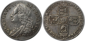 Europäische Münzen und Medaillen, Großbritannien / Vereinigtes Königreich / UK / United Kingdom. George II. (1727-1760). Sixpence (6 Pence) 1758/7. Si...