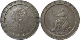 Europäische Münzen und Medaillen, Großbritannien / Vereinigtes Königreich / UK / United Kingdom. George III. (1760-1820). 2 Pence 1797. Kupfer. KM 619...