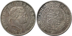 Europäische Münzen und Medaillen, Großbritannien / Vereinigtes Königreich / UK / United Kingdom. George III. (1760-1820). 1/2 Crown 1817. Silber. Spin...