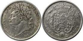 Europäische Münzen und Medaillen, Großbritannien / Vereinigtes Königreich / UK / United Kingdom. George IV. (1820-1830). 1 Shilling 1821. Silber. KM 6...