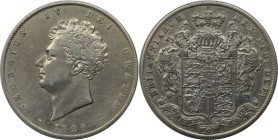 Europäische Münzen und Medaillen, Großbritannien / Vereinigtes Königreich / UK / United Kingdom. George IV. (1820-1830). 1/2 Crown 1826. Silber. KM 69...