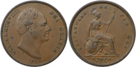 Europäische Münzen und Medaillen, Großbritannien / Vereinigtes Königreich / UK / United Kingdom. William IV. (1830-1837). 1 Penny 1834. Kupfer. KM 707...