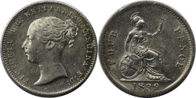 Europäische Münzen und Medaillen, Großbritannien / Vereinigtes Königreich / UK / United Kingdom. Victoria (1837-1901). 4 Pence 'Groat' 1839. Silber. K...