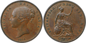 Europäische Münzen und Medaillen, Großbritannien / Vereinigtes Königreich / UK / United Kingdom. Victoria (1837-1901). 1 Penny 1851. Kupfer. KM 739, S...