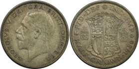 Europäische Münzen und Medaillen, Großbritannien / Vereinigtes Königreich / UK / United Kingdom. George V. (1910-1936). 1/2 Crown 1936. Silber. KM 835...