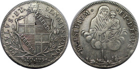 Europäische Münzen und Medaillen, Italien / Italy. Provisorische Regierung (1796-1797). Scudo da 10 Paoli 1796, Bologna. Silber. 28,85 g. Dav. 1359, M...