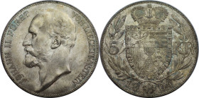 Europäische Münzen und Medaillen, Liechtenstein. Johann II. (1858-1929). 5 Kronen 1904, Wien. Silber. 24,09 g. Dav. 216, HMZ 2-1376c. Vorzüglich