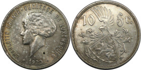 Europäische Münzen und Medaillen, Luxemburg / Luxembourg. Charlotte (1918-1964). 10 Francs 1929. 13,50 g. 0.750 Silber. 0.33 OZ. KM 39. Fast Stempelgl...