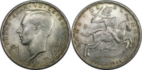 Europäische Münzen und Medaillen, Luxemburg / Luxembourg. Charlotte (1919-1964). Schlacht von Cresy. 20 Francs 1946. 8,50 g. 0.835 Silber. 0.23 OZ. KM...