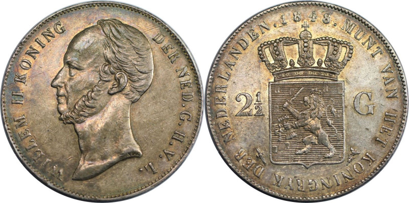 Europäische Münzen und Medaillen, Niederlande / Netherlands. Wilhelm II. (1840-1...