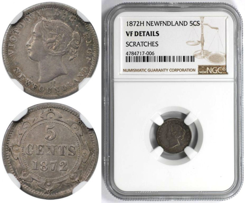 Weltmünzen und Medaillen, Kanada / Canada. Neufundland. Victoria (1819-1901). 5 ...