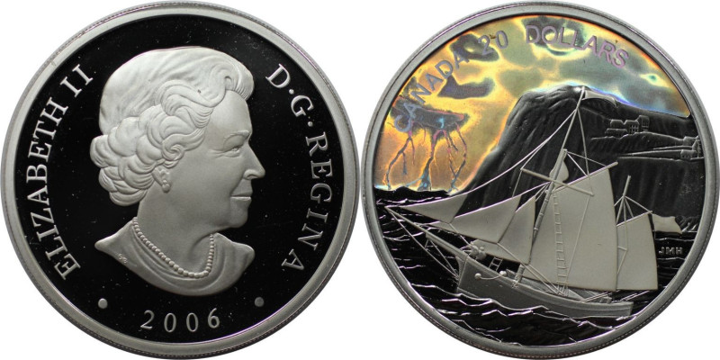 Weltmünzen und Medaillen, Kanada / Canada. "Ketch". 20 Dollars 2006. 31,39 g. 0....