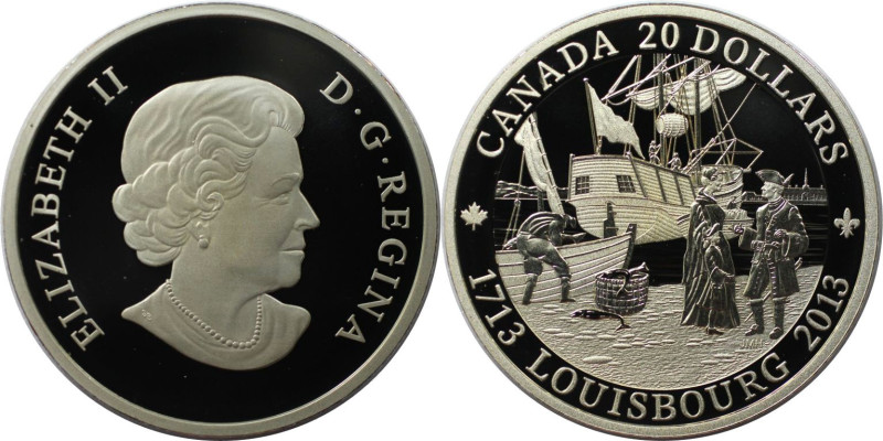 Weltmünzen und Medaillen, Kanada / Canada. 300 Jahre Louisbourg. 20 Dollars 2013...