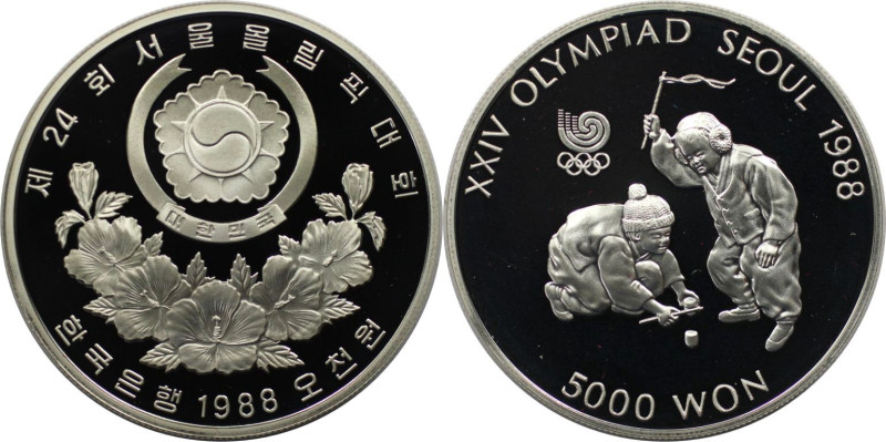 Weltmünzen und Medaillen, Südkorea / Korea South. XXIV. Olympische Sommerspiele,...