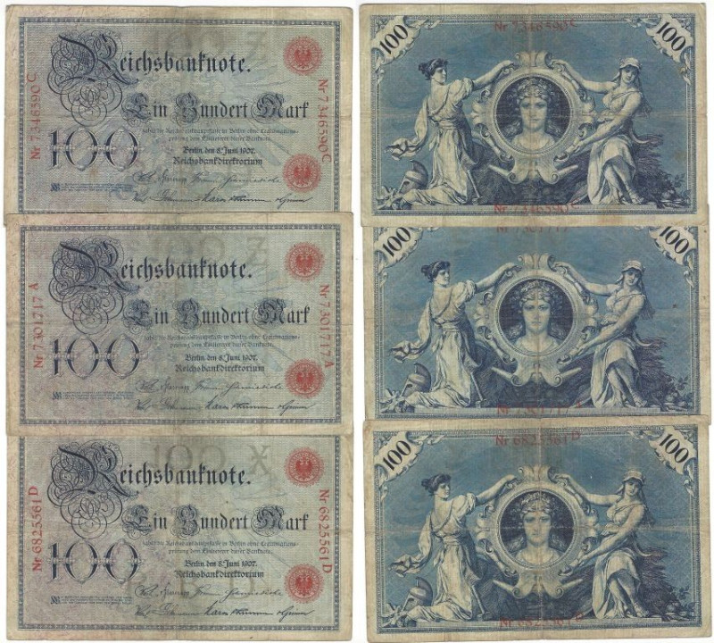 Banknoten, Deutschland / Germany. Reichsbanknoten und Reichskassenscheine (1874-...