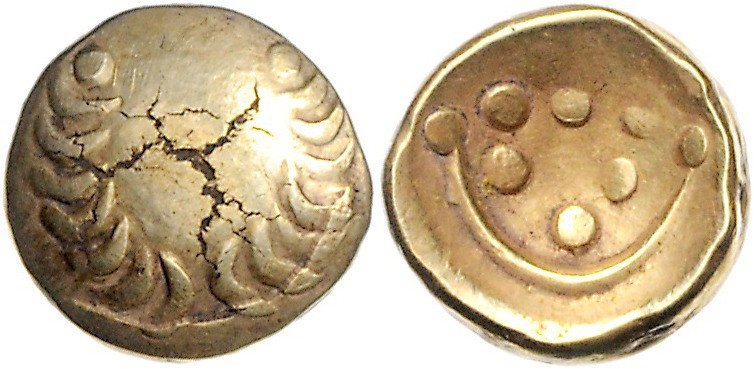 KELTEN, VINDELICI, Südliches Germanien, AV Stater (2.-1.Jh.v.Chr.) sogen. Regenb...