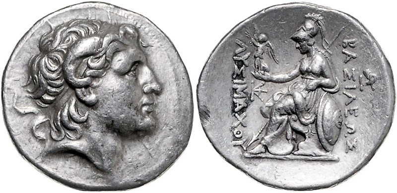 GRIECHENLAND, THRAKIEN. Lysimachos, 323-281 v.Chr., AR Tetradrachme. Diad. Kopf ...