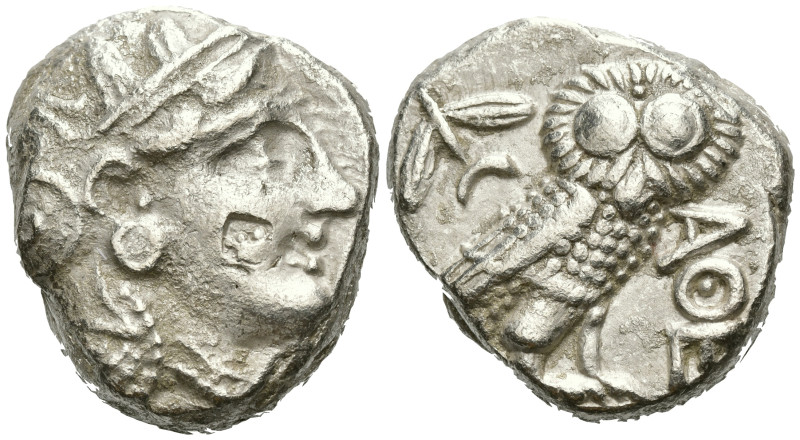 GRIECHENLAND, ATTIKA / Stadt Athen, AR Tetradrachme (380-250 v.Chr.). Kopf der A...