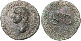 RÖMISCHES REICH, Germanicus 4-19, posthum unter Caligula, 37-41, AE As, Rom. Bloßer Kopf l. Rs.Schrift um SC. 10,49g.
ss
RIC 35